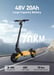 Trottinette électrique pliable OOTD S10 10'' Moteur 1400W Batterie 48V 20Ah