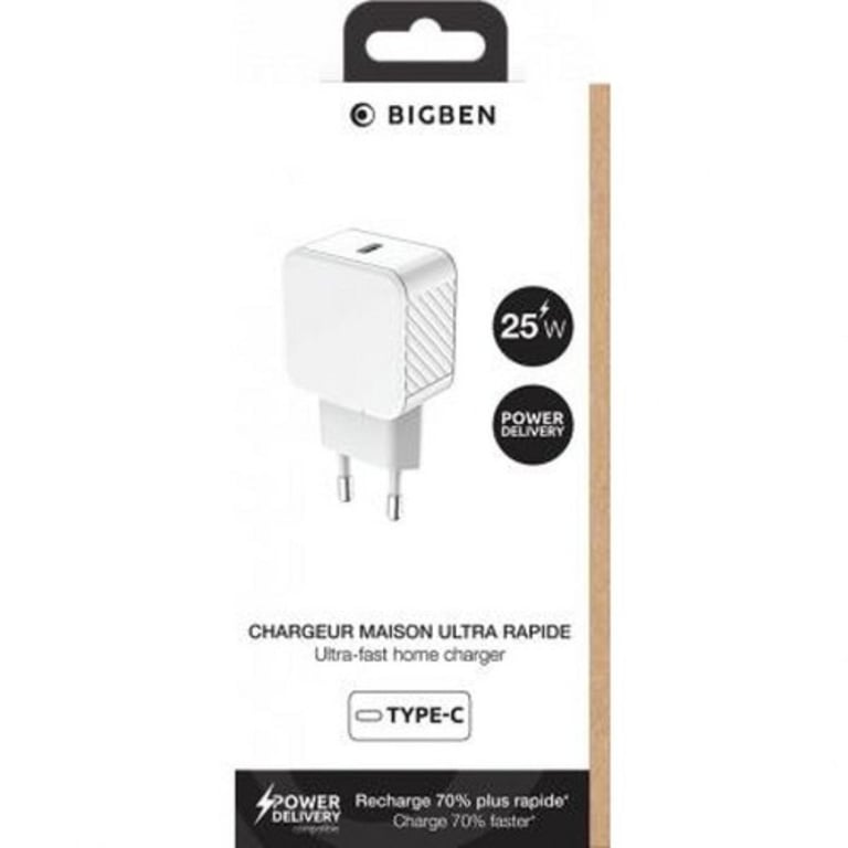 Chargeur maison Power Delivery 100% Plastique recyclé Bigben - vue 3