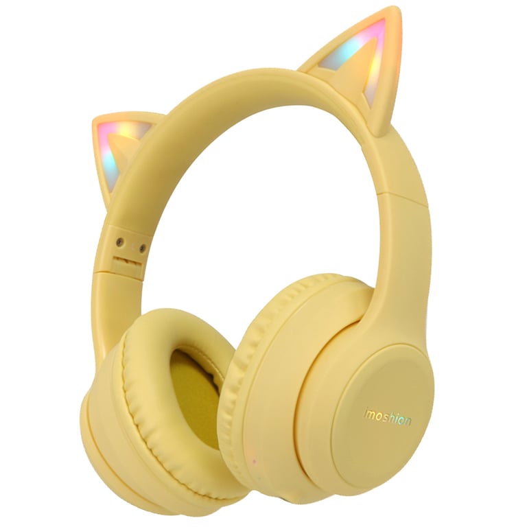 imoshion Casque sans fil pour enfants LED Cat Ear Limiteur de décibels Avec câble AUX Neuf - vue 8