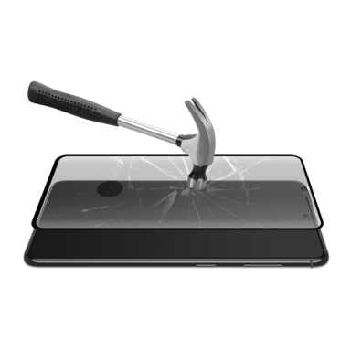 Protezione dello schermo in vetro temperato da bordo a bordo per Samsung Galaxy S21 Ultra 5G, nero