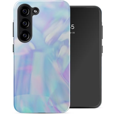Selencia Coque arrière Vivid pour Samsung Galaxy S23 - Holographic Blue Dream