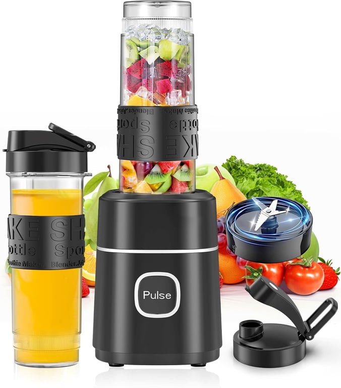 Mini Blender 500?W – 2 Gobelets 570?ml Portable Neuf