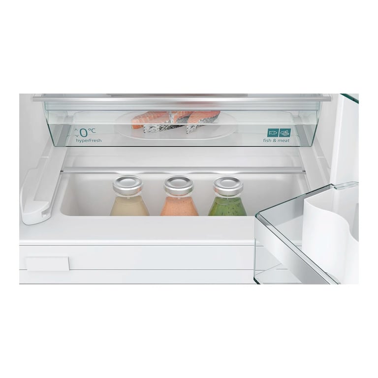 SIEMENS KU21RADE0 - Réfrigérateur 1 porte - 134 L - Intégrable sous plan - Dégivrage automatique - Home Connect - Éclairage LED - FreshBox - Modes Eco et Sabbat - Fermeture douce SoftClose - Neuf