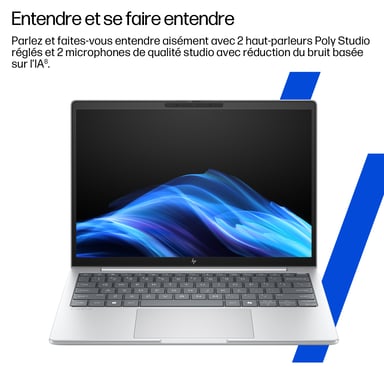 HP EliteBook 8 G1a 13 inch Notebook PC Wolf Pro Security Edition AMD Ryzen™ 5 230 Ordinateur portable 33,8 cm (13.3'') WUXGA 16 Go LPDDR5x-SDRAM 512 Go SSD Wi-Fi 7 (802.11be) Windows 11 Pro AI PC