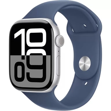Apple Watch Series 10 OLED 42 mm Digital 374 x 446 Pixeles Pantalla táctil Plata Wifi GPS (satélite)