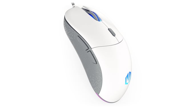 ENDORFY GEM Plus Onyx White ratón Juego mano derecha USB Tipo C Óptico 19000 DPI