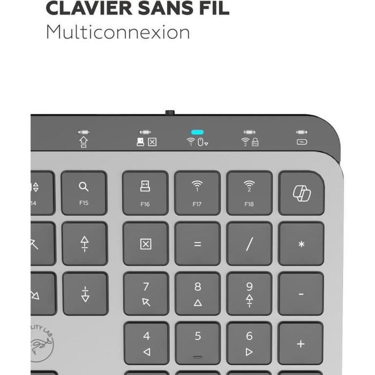 Clavier Mobility Lab KP450W – Sans Fil, AZERTY, Pavé Numérique - vue 4