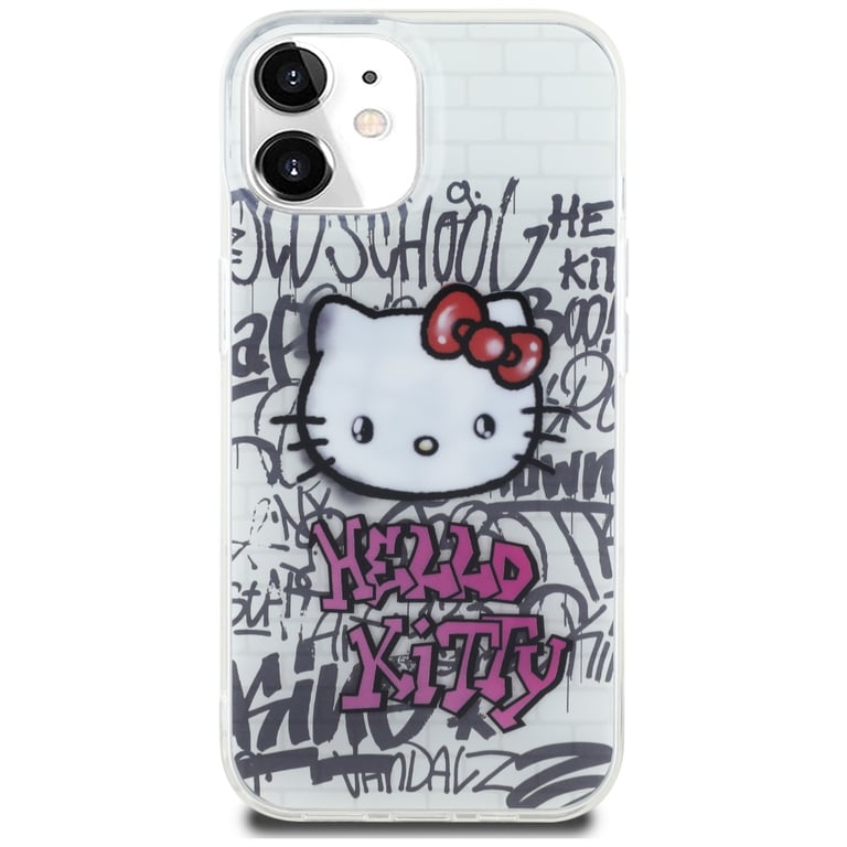 Coque de téléphone HELLO KITTY iPhone 15 Design Hello Kitty Souple Graffiti - vue 3