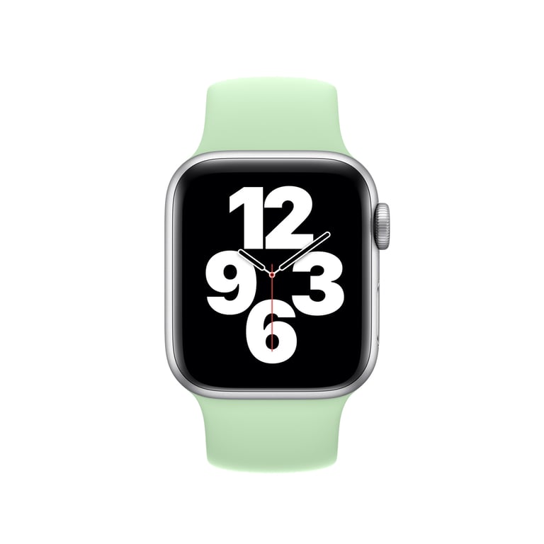Bracelet Boucle unique en Silicone pour Apple Watch 38404142 mm Taille 7 Pistachio - vue 3