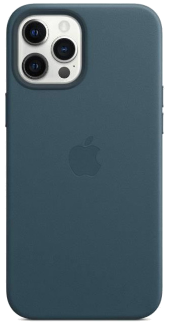 APPLE iPhone 12 Pro Max Coque en cuir avec MagSafe - Bleu Baltique