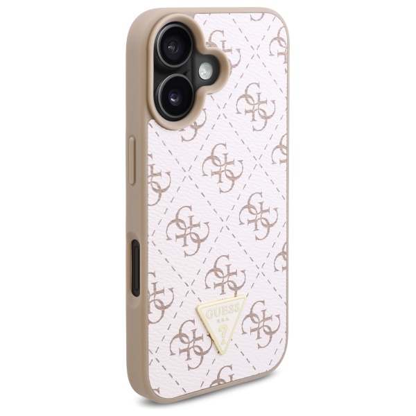 Coque pour iPhone 16 Plus Guess Hardcase 4G Triangle Metal Metal Logo GUHCP16MPG4GPH - vue 2