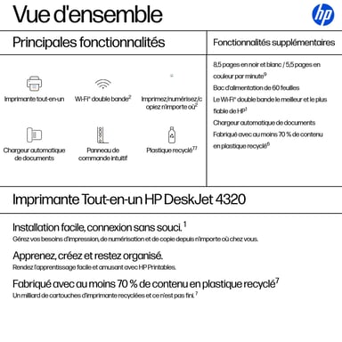 HP DeskJet 4320 Inalámbrico All-in-One Color Impresora
