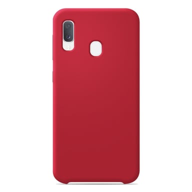 Coque silicone unie Soft Touch Rouge compatible Samsung Galaxy A20 Galaxy A30