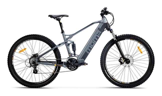 Moma BIE29MTFSRMG18 bicicleta eléctrica Gris Aluminio M/L 73,7 cm (29'') Litio