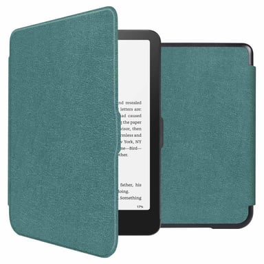 imoshion Étui de liseuse portefeuille Slim Hard pour Amazon Kindle Paperwhite (2024) / Paperwhite Signature Edition (2024) / Colorsoft (2024) / Colorsoft Signature Edition (2024) - Vert foncé