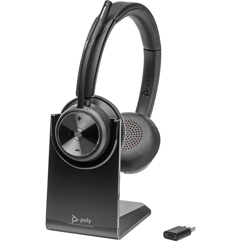 Micro-Casque Poly Savi 7320 UC DECT – Stéréo, Certifié Microsoft Teams, Sécurisé - vue 3