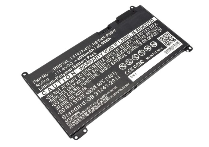 DLH HERD3314 B044Y4 Batterie de portable équivalent à : HP RR03XL HP 851477 421 HP 851477 541 HP 851477 831 HP 851477 832 HP 851610 850 HP 851610 855 HP RR03048XL HP HSTNN PB6W HP...