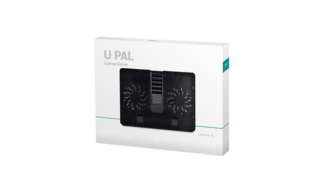 DeepCool U PAL système de refroidissement pour ordinateurs portables 39,6 cm (15.6'') 1000 tr/min Noir