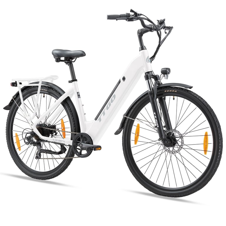 Vélo électrique de ville TTGO XK ZZ 28ST 28'' pour femmes Moteur Batterie 36 V 20 Ah Frein à disque hydraulique Shimano 9 vitesses Neuf - vue 4