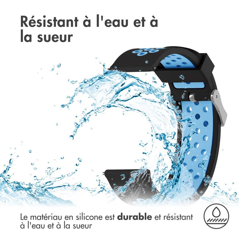 imoshion Bracelet sportif en silicone Connexion universelle de 24 mm Neuf - vue 5