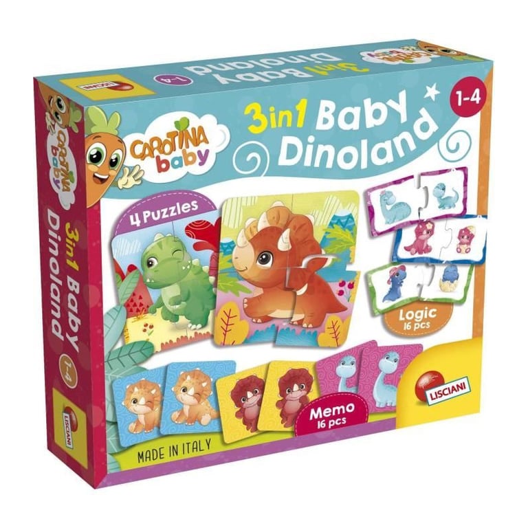 Dinoland Jeux éducatifs CAROTINA BABY Puzzles Mémo Associations - vue 2