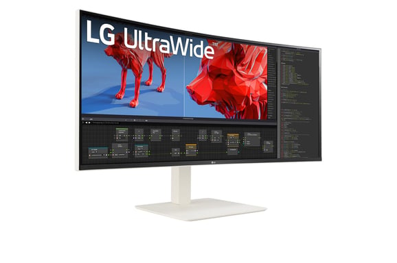 LG 38BR85QC-W pantalla plana de PC 96,5 cm (38'') 3840 x 1600 píxeles UltraWide Quad HD+ LCD Blanco