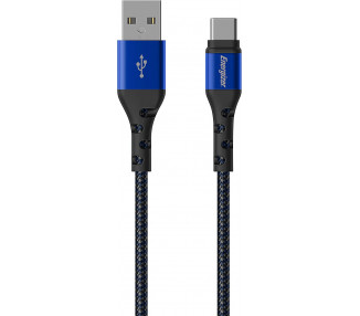 ENERGIZER CABLE USB-C BRAIDED AND METAL 2M BLUE