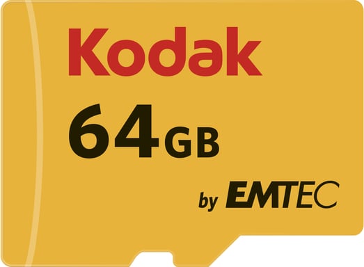 KODAK Micro SDXC 64GB Premium : Velocidad y fiabilidad para un almacenamiento excepcional