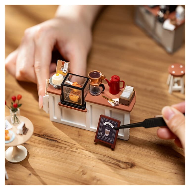 Maquette Rolife Serre livres Book Nook Coffeeshop - vue 4