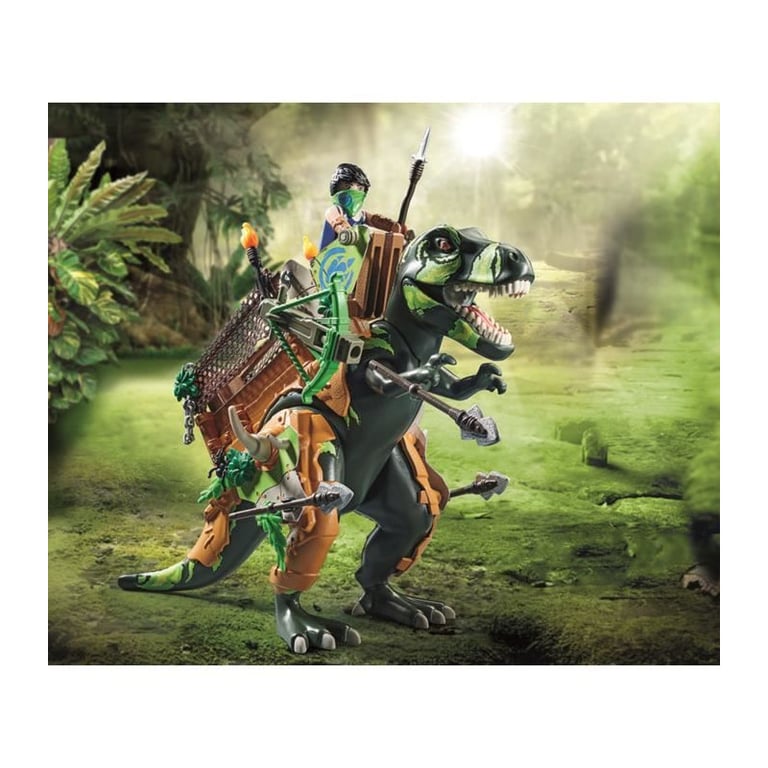 Tyrannosaure Et Soldat Playmobil La Boîte - vue 3