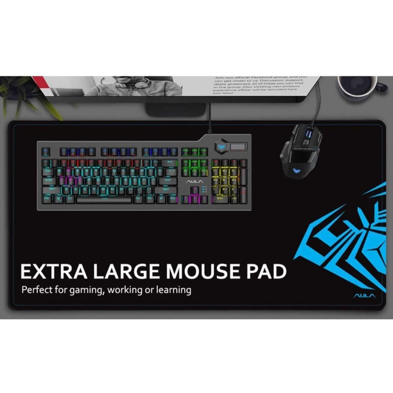 Grand tapis de de jeu Aula MP Surface à faible friction / fond stable en caoutchouc 90x40cm Neuf - vue 3