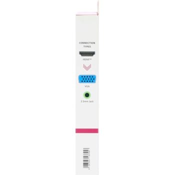 Adaptador de vídeo, conector HDMI - puerto VGA, puerto de audio, Full-HD 1080p