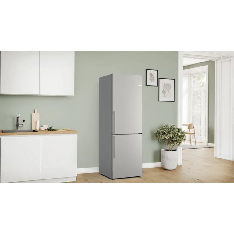 Réfrigérateur Combiné Bosch 321L Gris - KGN36VIBT - Neuf