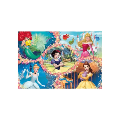 Puzzle double face Lisciani Giochi Disney Princess Maxi au sol 2 x 60 pièces 70 x 50 cm