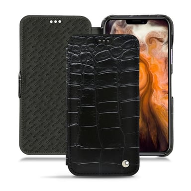 Housse cuir Apple iPhone 11 Pro Max -  - Noir - Cuir Abaca