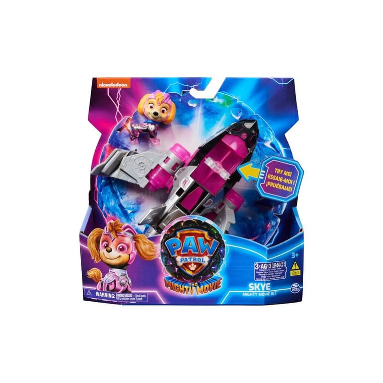 Figurine Paw Patrol La Pat Patrouille Stella avec véhicule The Mighty Movie - Neuf