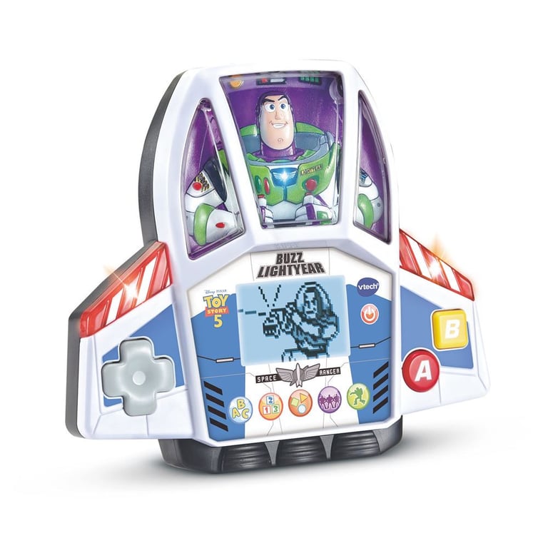 Console éducative enfant VTech Toy Story Buzz Lightyear 6 activités écran LCD sons multicolore - Neuf