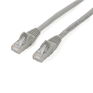StarTech.com Cavo di rete UTP Cat6 Gigabit senza gancio da 2 m - Cavo Ethernet RJ45 - M/M - Grigio