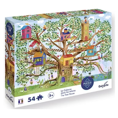 Puzzle educativo 54 piezas - Casa del árbol para niños
