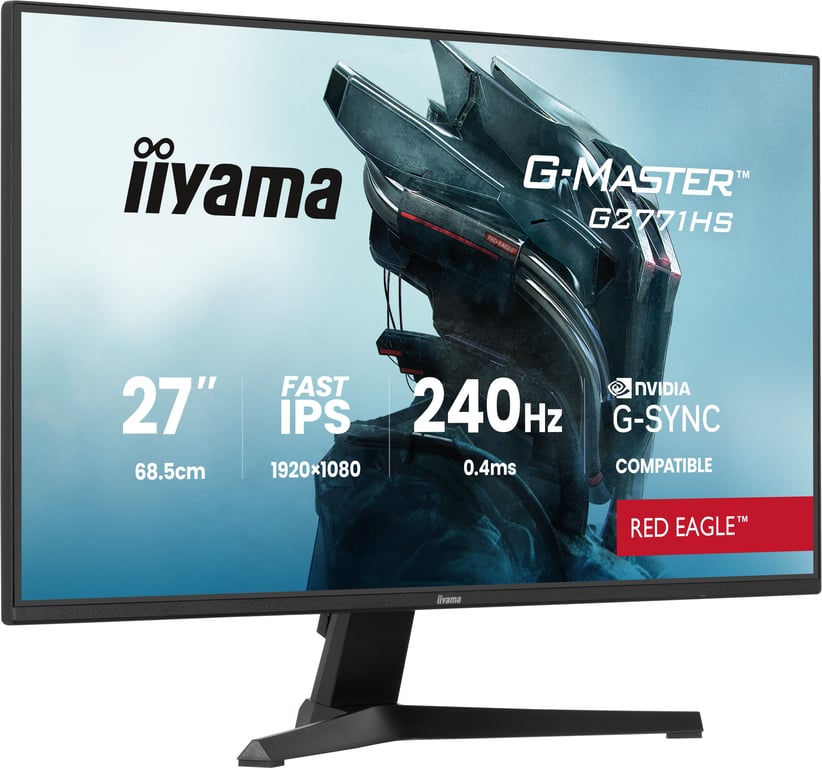 Ecran PC Gamer IIYAMA 27 FHD 240Hz Dalle Fast IPS 0.4ms G Master Eagle - vue 6