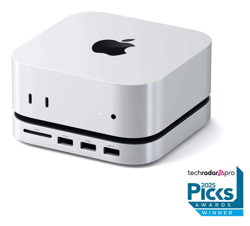 Support et Hub Satechi pour Mac Mini M4 avec boîtier SSD - vue 2