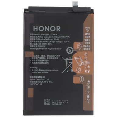 Batteria originale per smartphone Honor X7a Li-polimero 5230 mAh 3,8 V