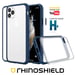 Funda RhinoShield compatible con [iPhone 13 Pro] Mod NX - Protección delgada personalizable con tecnología de absorción de impactos [sin BPA] - Azul marino