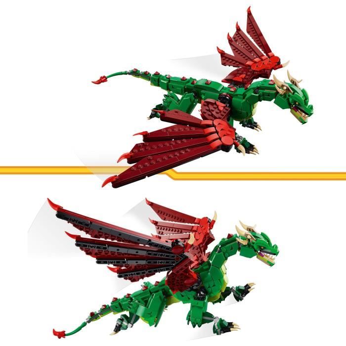 Lego Creator 3 en 1 Le Dragon Médiéval 31161 Lego La Boite - vue 5