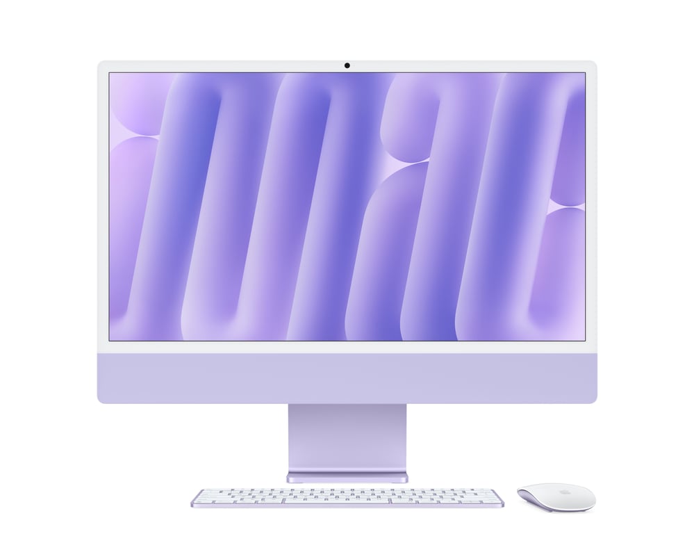 Apple iMac 24 2024 M4 4,4 Ghz 16 Go 512Go SSD Mauve - Excellent État