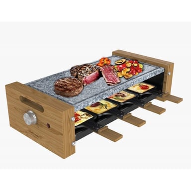 CECOTEC 03101 - Raclette Cheese&Grill 8600 Wood AllStone
