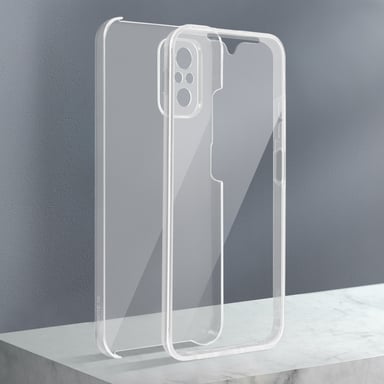 Funda Xiaomi Redmi Note 10 Pro Dura Trasera y Suave Delantera Transparente