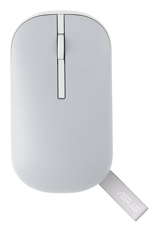 ASUS Marshmallow Mouse MD100 souris Bureau Ambidextre RF sans fil + Bluetooth Optique 1600 DPI - Neuf