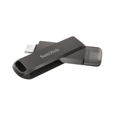 SanDisk iXpand lecteur USB flash 128 Go USB Type-C / Lightning 3.2 Gen 1 (3.1 Gen 1) Noir - Neuf