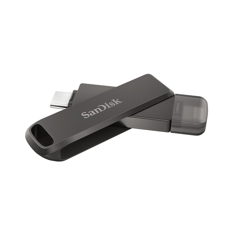 SanDisk iXpand lecteur USB flash 64 Go USB Type-C / Lightning 3.2 Gen 1 (3.1 Gen 1) Noir - Neuf